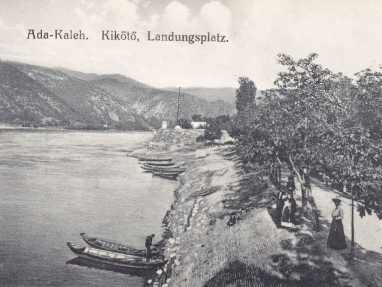 Historische Ansichtskarte von der Insel Ada kaleh