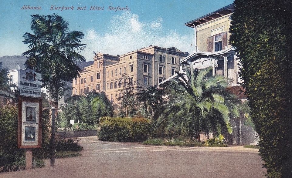Seebad Abbazia: Kurpark und Hotel Stefanie